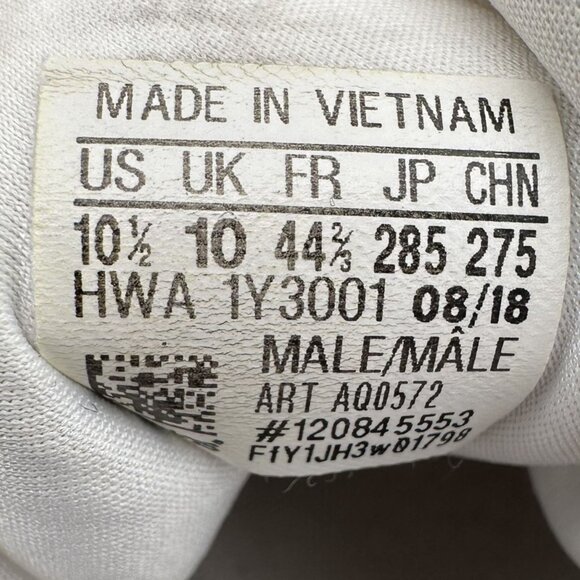 Adidas Alphabounce Mens Size 10.5 White Running Shoes ID AQ0572 - Picture 9 of 9